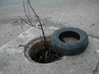 open sewer, Honduras