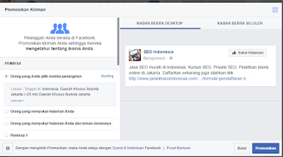 Cara pasang iklan berbayar di Facebook