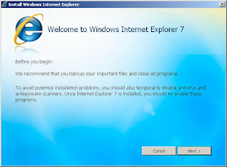 Welcome to Windows Internet Explorer 7