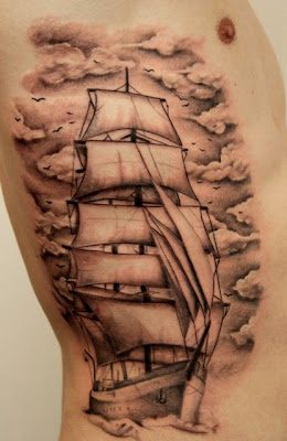 Rib Ship Tattoo