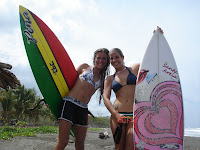 Girls love to go surfing in Marbella, Costa Rica