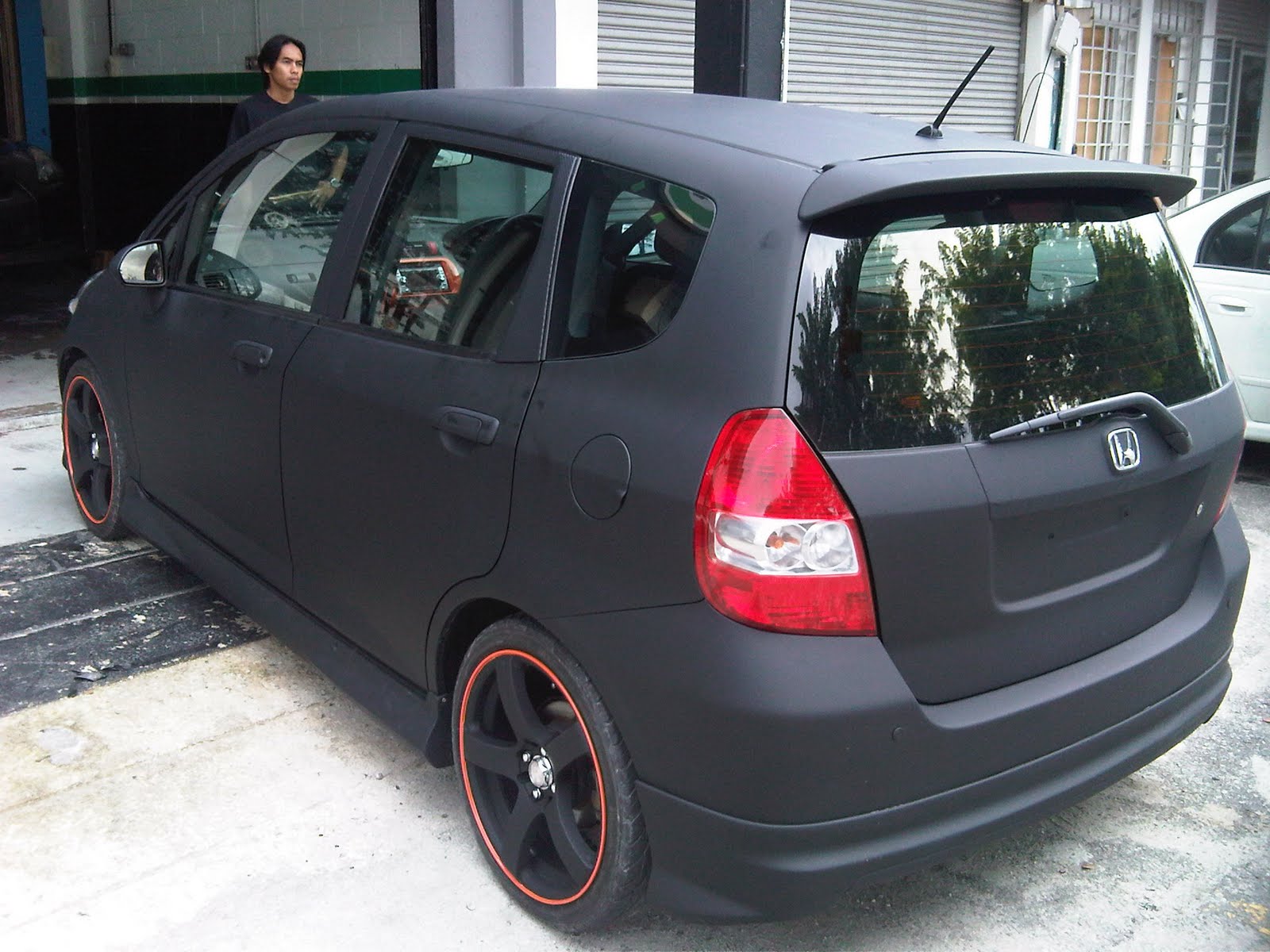 project we did for last week..Checkout the honda jazz,with a custom 