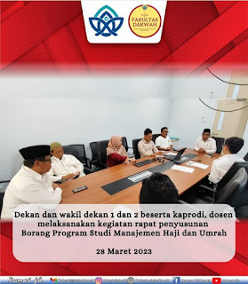 Fakultas Dakwah Gelar Rapat Penyusunan Borang Prodi Manajemen Haji dan Umroh