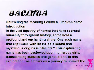 meaning of the name "JACINTA"