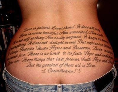 tattoos bible bible verse address. Tattoos Many people rely on a favorite