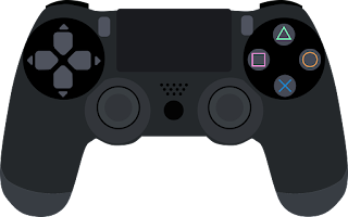 Illustration d’une manette de PS4