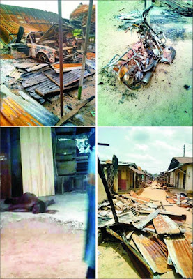 Ukanafun insecurity: Hoodlums burn down Akpan Assiek Market  *Shot two dead, kidnap one, leave a prophet, many others in critical condition