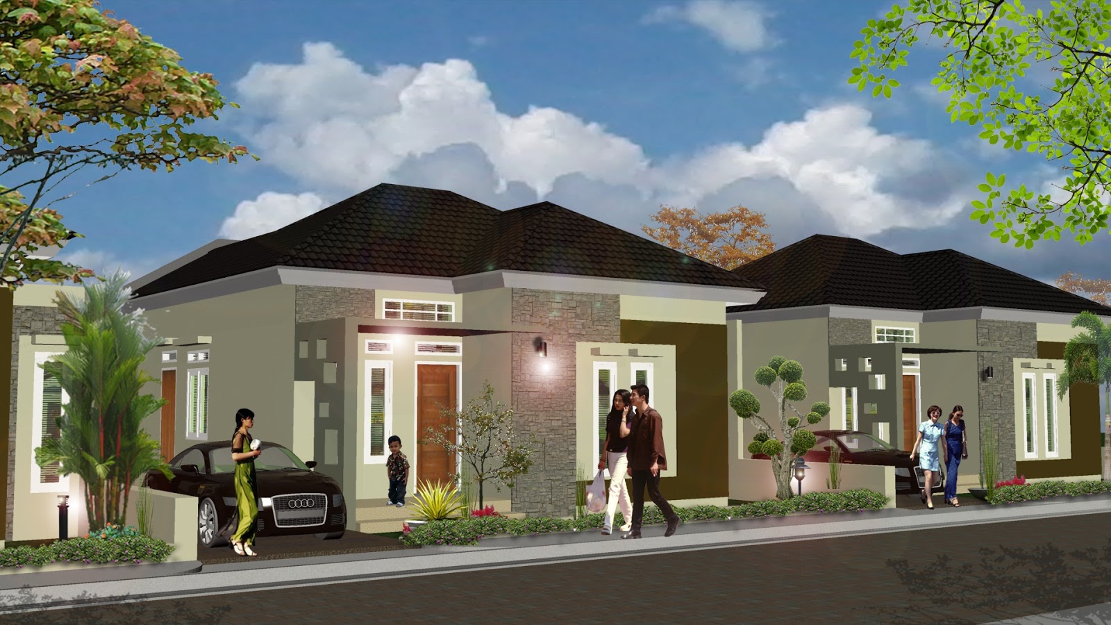 Gaya Terbaru 20 Desain Rumah Tanah Dibawah Jalan