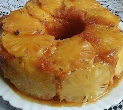 Inverted pineapple cake