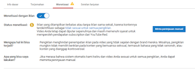  Kawan pada bulan agustus ini youtube tampaknya sedang memperbaharui alogaritma khusus un Mengatasi Monetisasi Iklan Berubah Dollar Kuning Pada Youtube