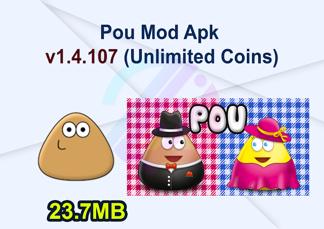 Pou Mod Apk v1.4.107 (Unlimited Coins)