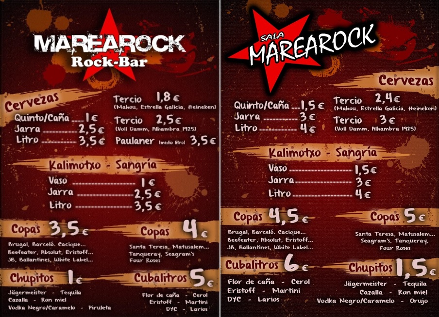Marearock  Come y Bebe en Alicante