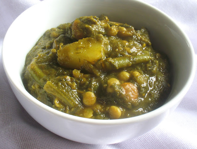 Sindhi Inspired Curried Spinach