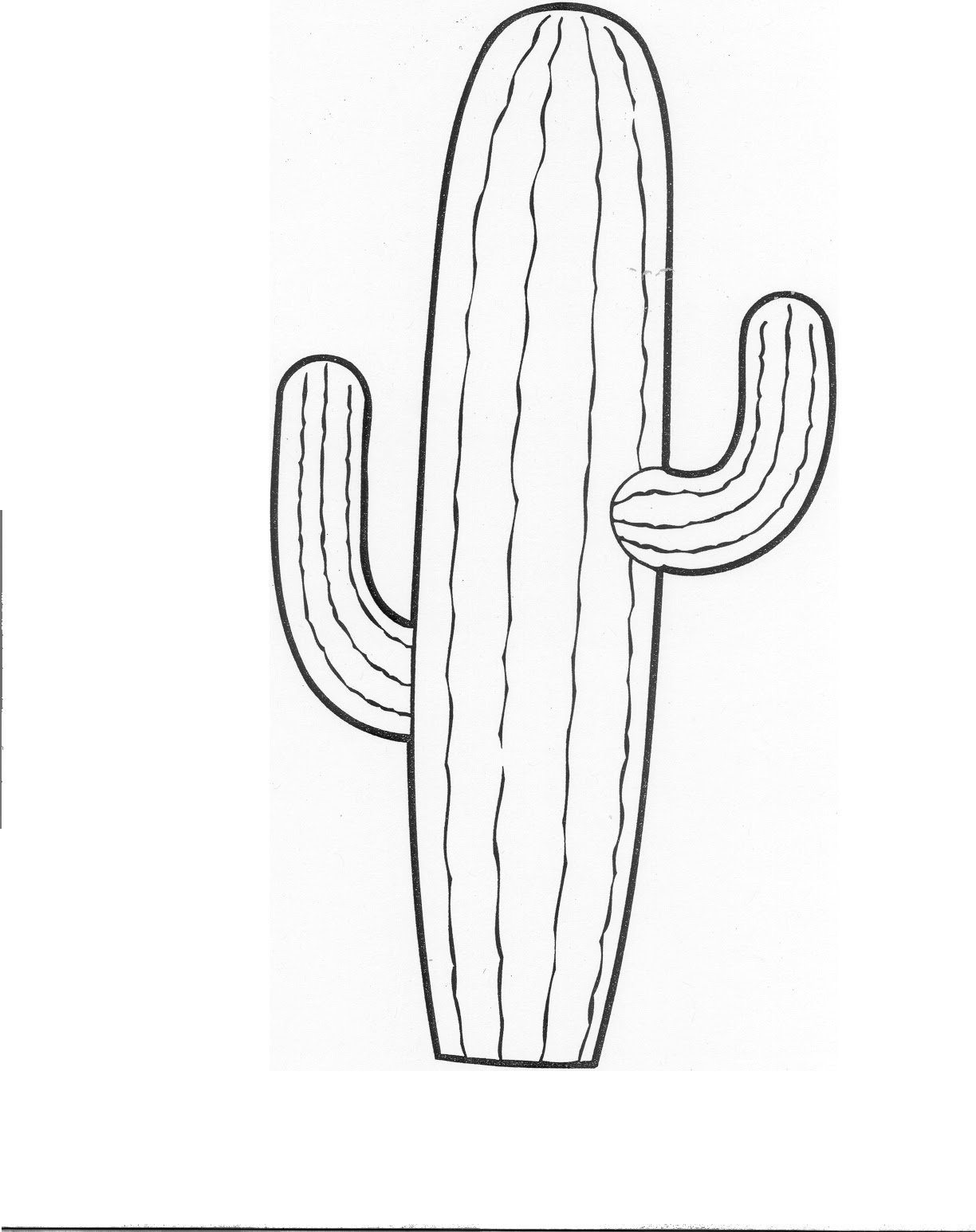 Download Cactus coloring pages and printables