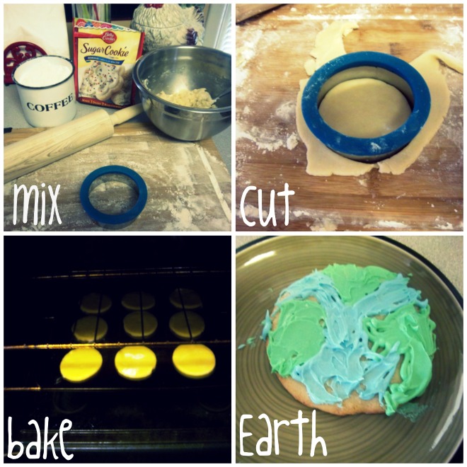 earth day activities for preschool. earth day cookie - edible