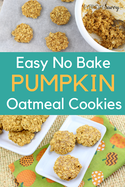 No Bake Pumpkin Oatmeal Cookies
