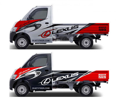 Koleksi Cutting Sticker Mobil Pick Up Futura Terbaru