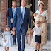 Photos/video of members of the Royal family at Prince Louis' christening today 