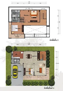 บ้านสองชั้น ศรีสยาม 2 ห้องนอน 3 ห้องน้ำ [077]