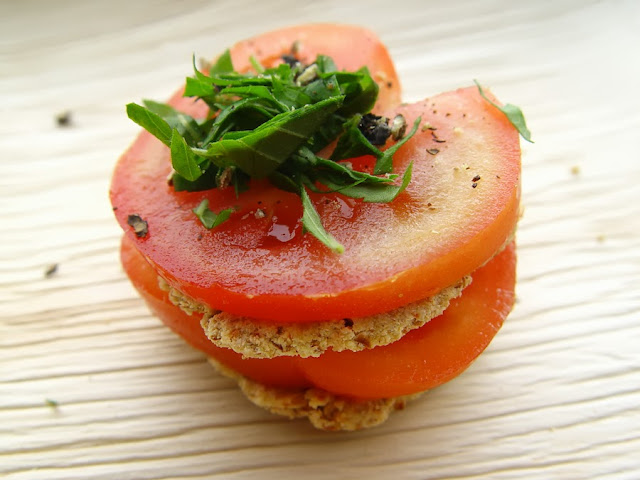 Raw Almond Pulp Vadai/Cracker Sandwich