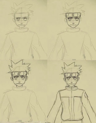 Belajar Menggambar Cara  Menggambar Naruto 