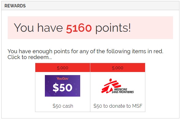 50$ cash from yougov
