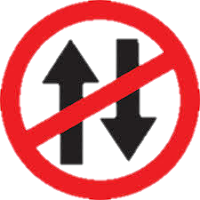 Prohibited Both Direction Symbol