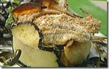 Tortino di melanzane e alici arraganate