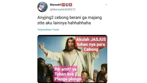 Lagi, Gambar Yesus Berwajah Jokowi Beredar: Akulah Jasjus Tuhannya Para Cebong