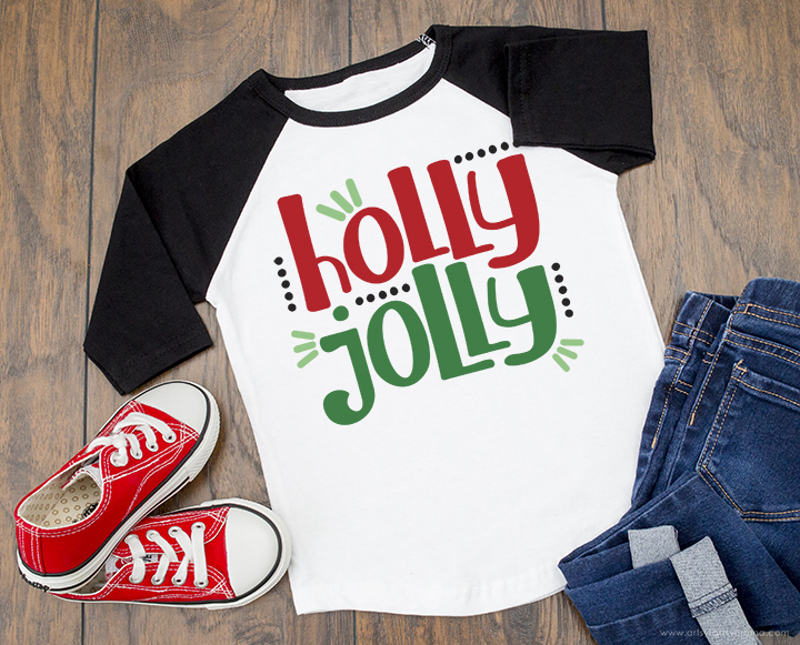 Free "Holly Jolly" SVG Cut File