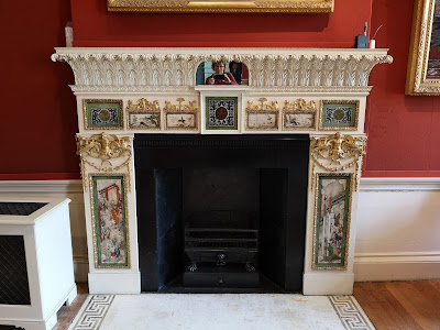 Adam fireplace in the upper hall, Kenwood (2019)