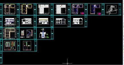 Contoh Autocad : Gedung Sekolah Madrasah 2 Lantai 