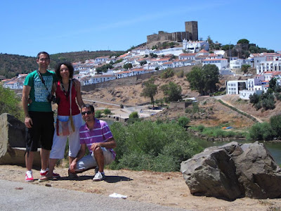 Castle and white houses of Mértola in Alentejo