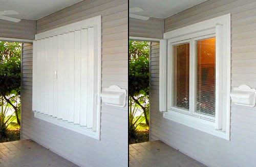 Folding Shutters - Castle Impact Windows