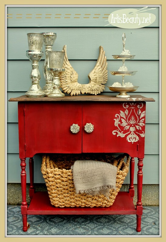 red themed makeover front view