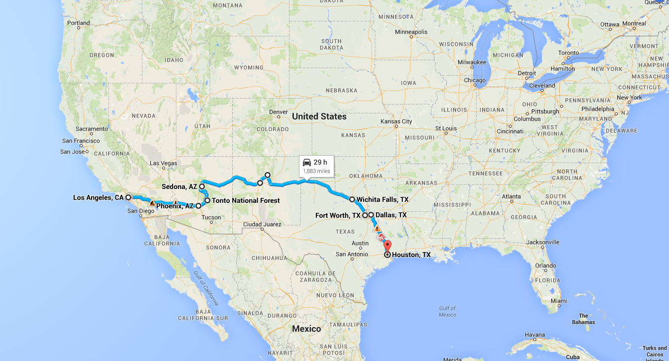 アメリカ大陸を爆走3 000km アメリカを半分以上横断しました アメリカは東西に何キロあるか想像つきますか