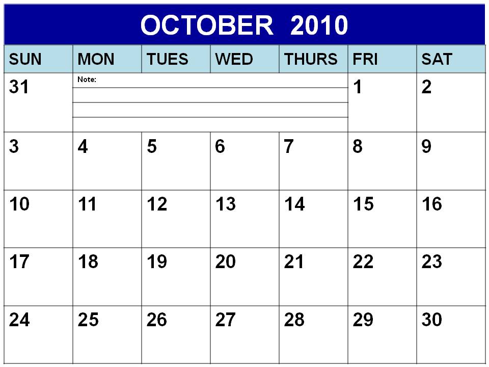 2010 monthly calendar template. 2010 monthly calendar template