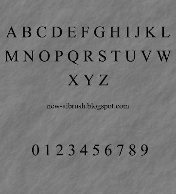 Graffiti Font Aparajita A-Z with Number