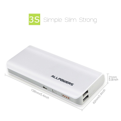 ALLPOWERS™ 3nd Gen 3.5A Portable 15600mAh Power Bank External Battery Pack with iPower™ and Quick Charger Technology for Cell Phone, iPhone, iPad, Samsung, Blackberry, iPod, MP3, PSP, PDA and Most USB Devices