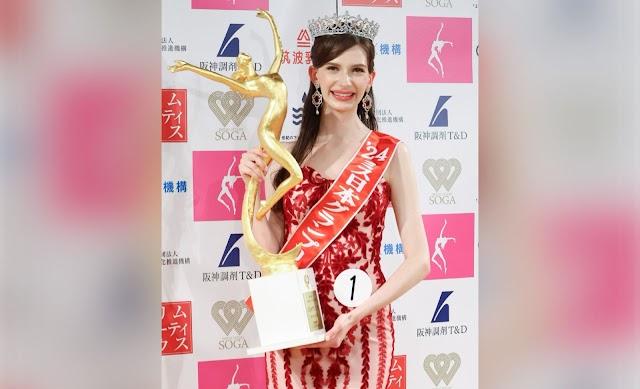 Vencedora ucraniana do Miss Japão renuncia ao título por caso de amor