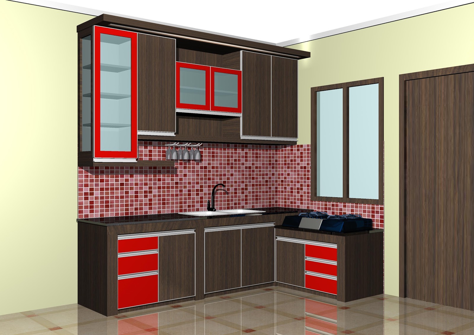 Desain Dapur Minimalis Leter L Furniturumah