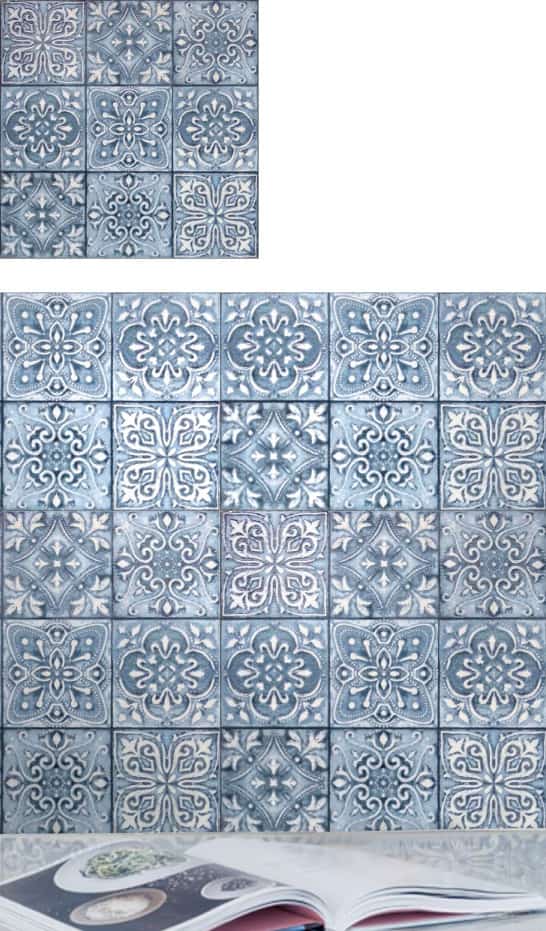 Modern bathroom tiles