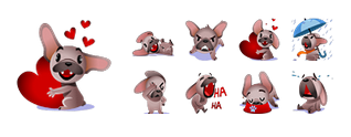 Mugsy Facebook Stickers