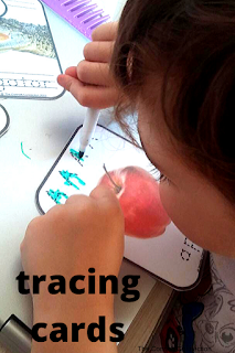 Practice handwriting with these letter A tracing cards.  Laminate the cards and use dry erase markers for multiple uses!