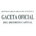 Gaceta Oficial del Distrito Capital N° 19 de fecha 14 de octubre de 2009