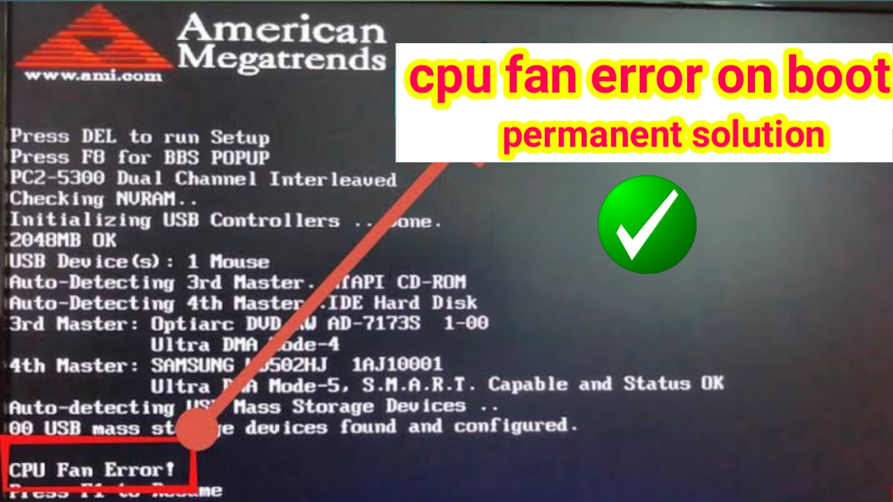 cpu fan error on boot