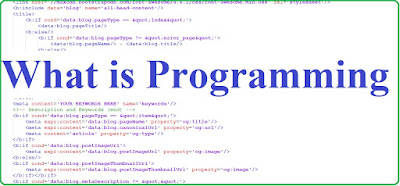 What is Programming