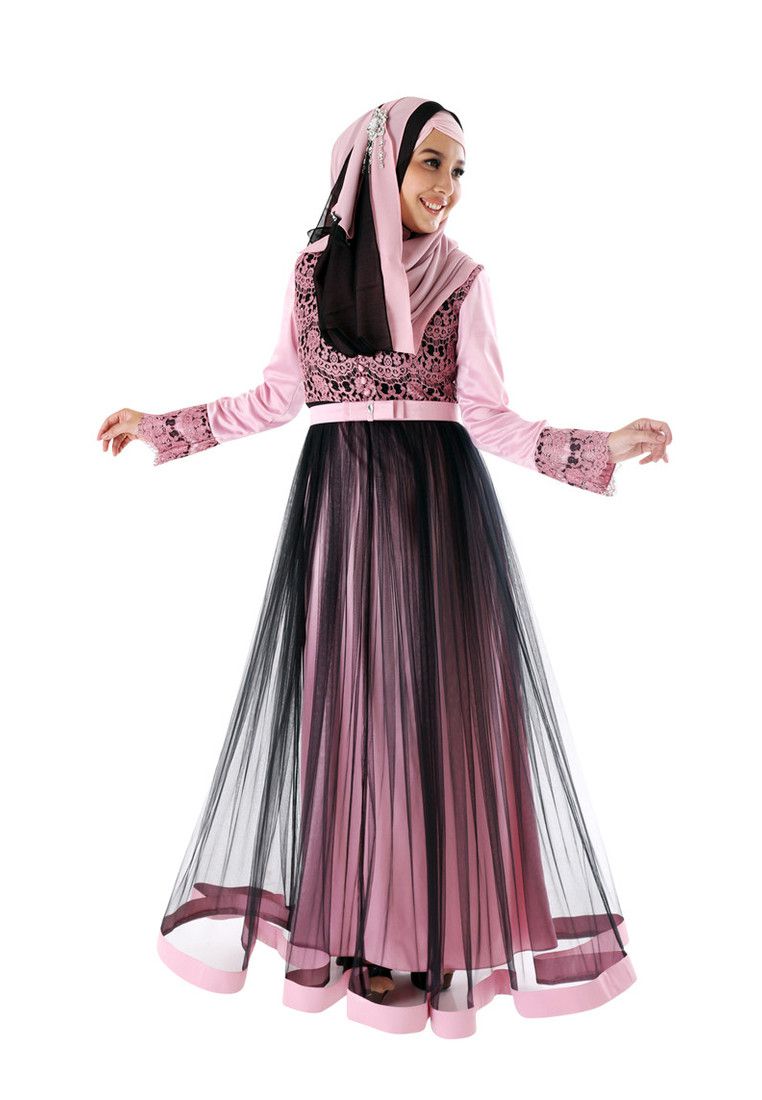 Model Baju Gamis Pesta Terbaru 2019