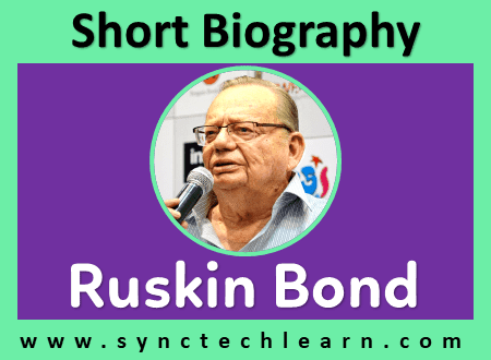 short biography of ruskin bond in 100 words