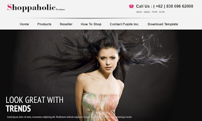 Shoppaholic Boutique Online Shopping Store Blogger Template